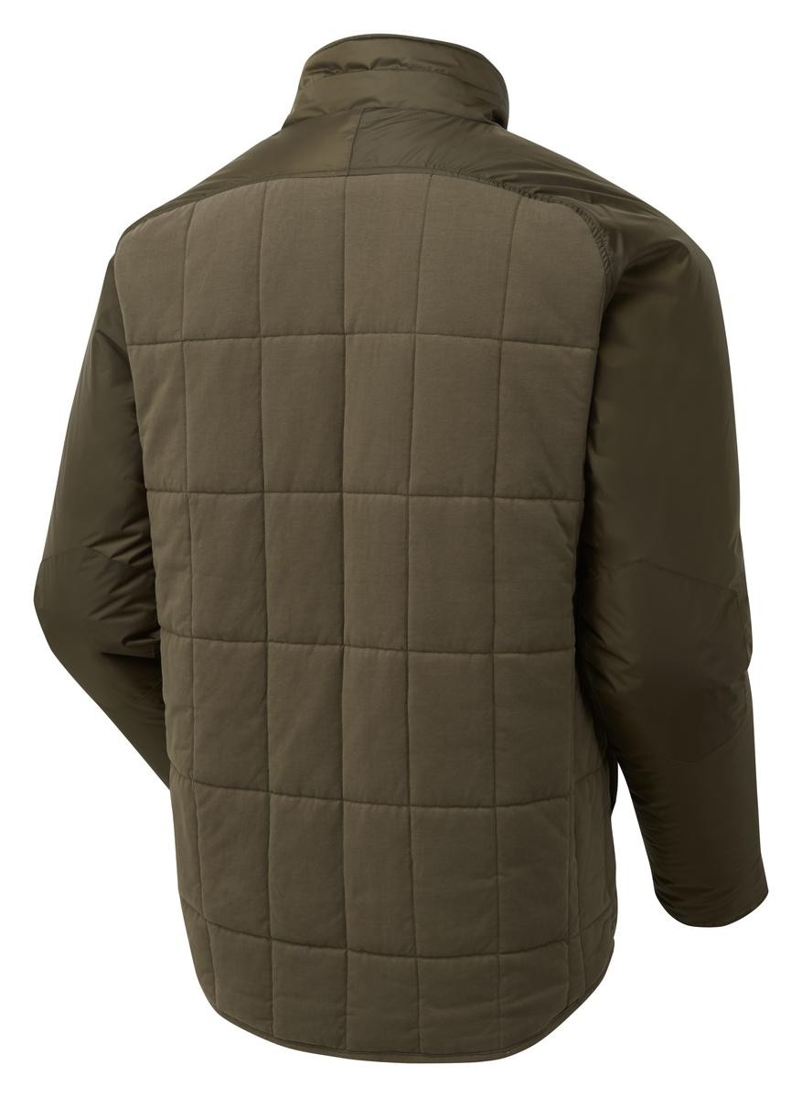 Chaqueta de Madera ShooterKing Verde Oliva Poliéster Tela Acanalada, Ligera Th