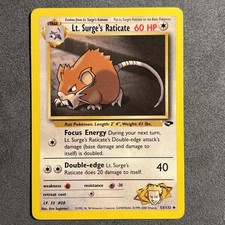 Pokémon TCG Lt. Surge's Raticate Gym Challenge 53/132 Regular Unlimited Uncommon