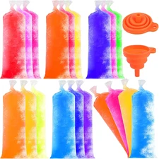 160 Large Ice Lolly Bags Disposable Ice Popsicle Mold, Freezer Tubes Ice Crea...