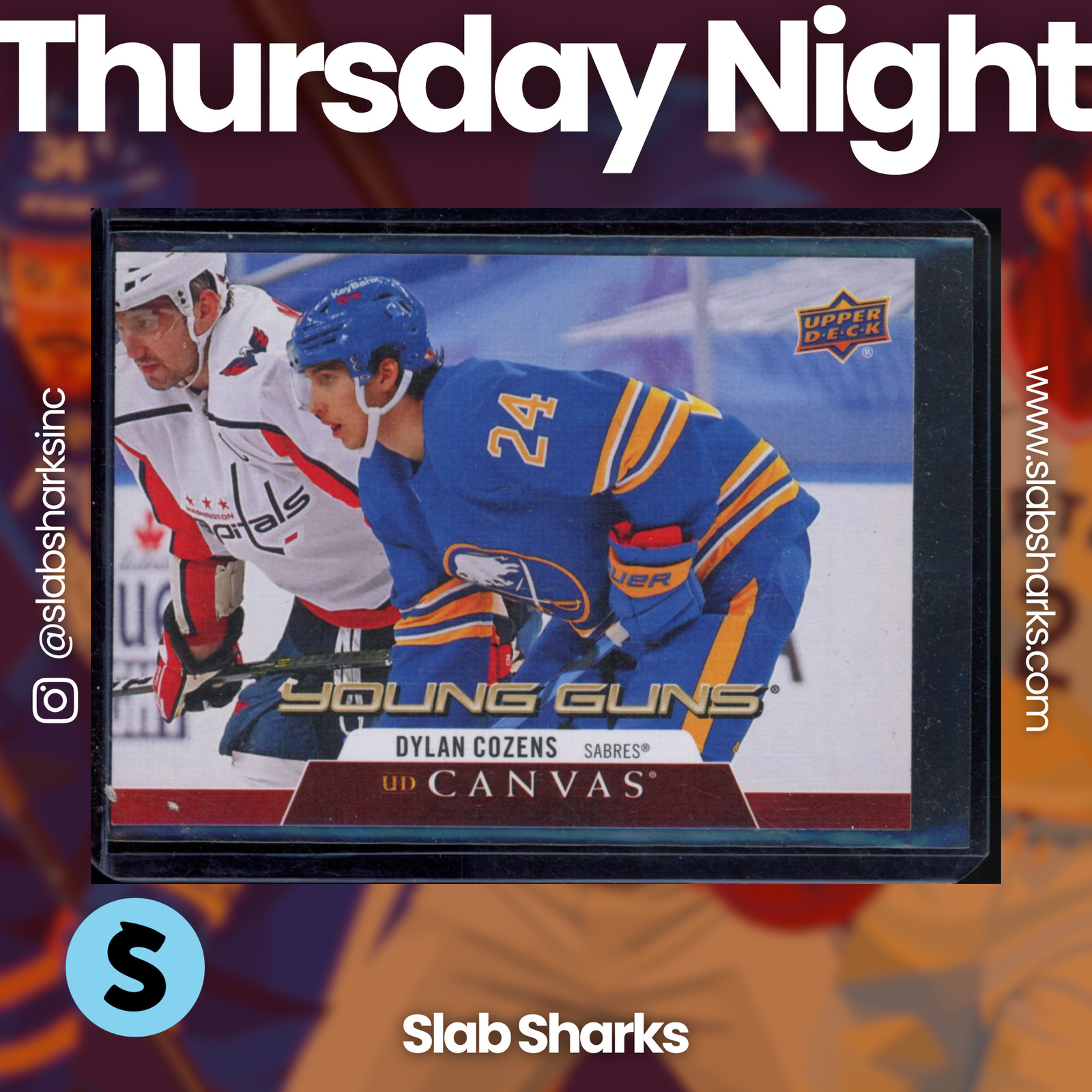 2020 UPPER DECK #C233 DYLAN COZENS UD CANVAS YOUNG GUNS RC ROOKIE