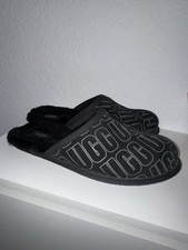 UGG Hausschuhe 42 UK 8 Schwarz Leder Unisex S...