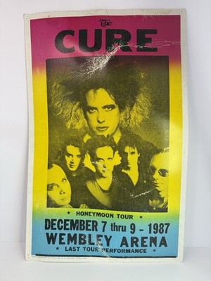 The Cure 1987 Honeymoon Tour Poster Wembley Arena 14x22 Robert