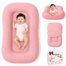 Mapotf Baby Lounger for Newborns 0-24 Months - 32 x 18 in, Dusty Rose