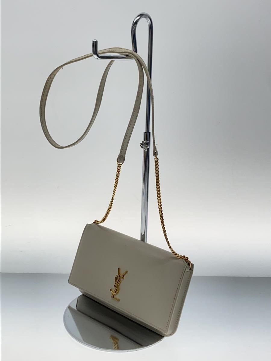 TELEFONO SAINT LAURENT CASANDRA TRACOLLA PELLE color crema 635095