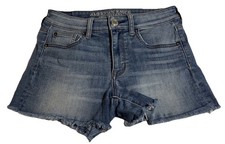 American Eagle Super Super Stretch Hi-Rise Shortie Denim Shorts Size 4