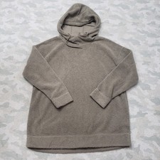 32 Degrees Sweatshirt Womens Large Green Pullover Hooded Long Sleeve Fleece