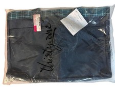 Thirty-One Soft Utility Tote in the Totally Tartan Pattern Green Blue NEW