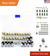 10K Ohm Knurled Shaft Linear Rotary Taper Potentiometer with Knob/Nuts/Washer...
