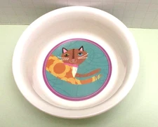 Gibson Fun Kitty Cat Ceramic Food or Water Bowl