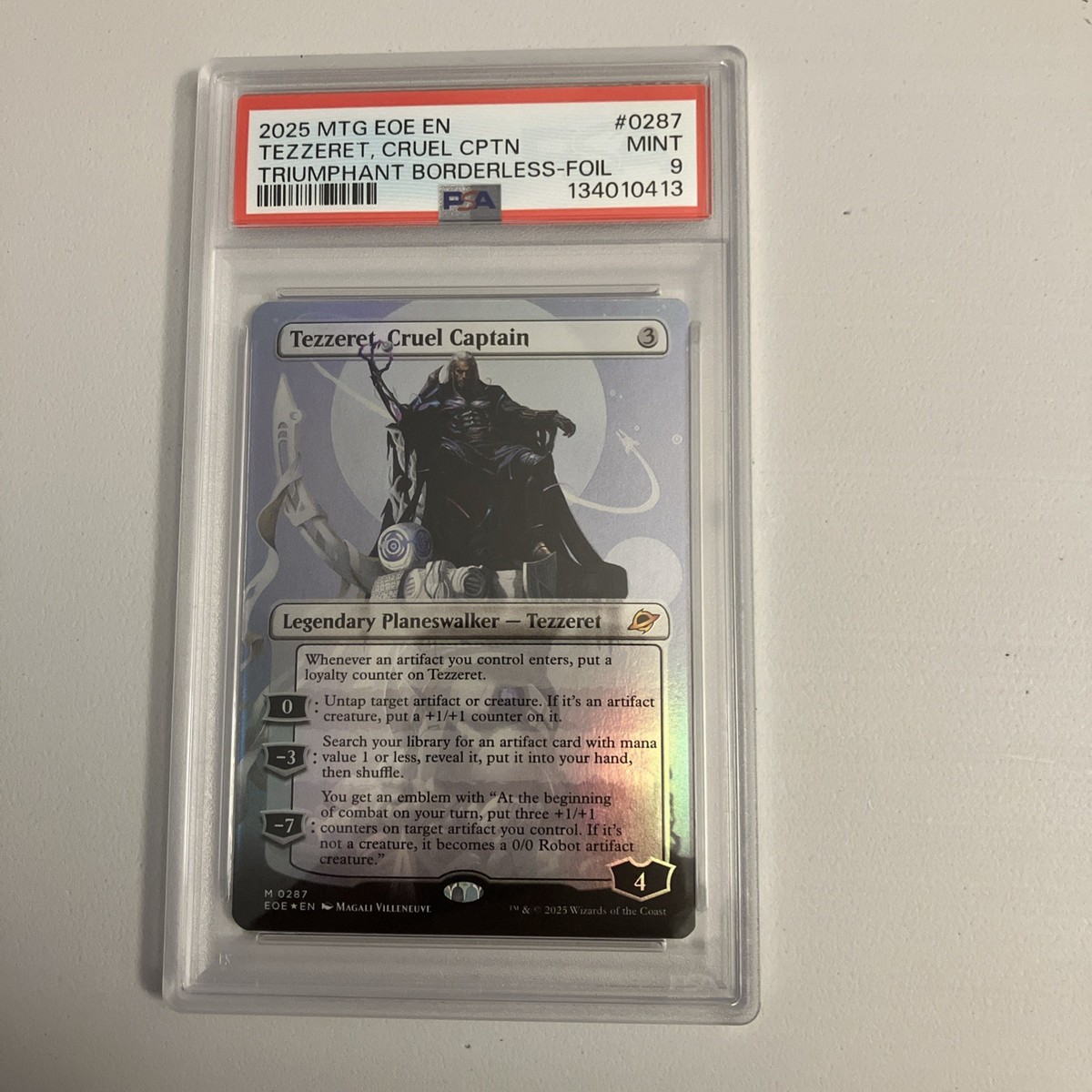 Tezzeret, Cruel Captain (Borderless) Edge of Eternities Foil for