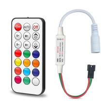 3-PIN 21-Key RF Wireless Remote LED Controller for WS2812B WS2811 Light Strips