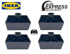 4 X BLACK PLASTIC SOFA BED CABINET PUSH ON LEGS FEET IKEA KIVIK SOFOLOGY WAYFAIR