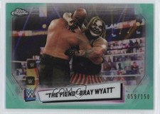 2021 Topps Chrome WWE Aqua Refractor /150 The Fiend Bray Wyatt #11 1o52