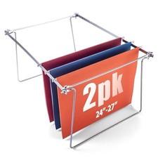 Hanging File Frame, Letter Size (Fits 24″–27″), Adjustable Heavy-Duty Steel F...