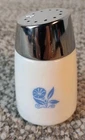 Dispensers Inc 902 Morning Glory/Blue Cornflower Milk Glass Pepper Shaker Vtg