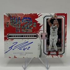 2025 WNBA Impeccable Brittney Griner Auto Jersey Number SP #/42 - Atlanta Dream