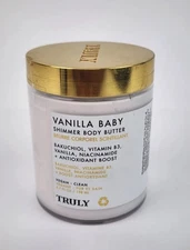 Truly Vanilla Baby Luxury Shimmer Body Butter Moisturizer Bakuchiol 6.7 oz