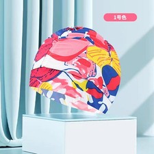 Colorful Nylon Fabric Swimming Cap Large Swimming Cap Men's Women's Swimming Cap