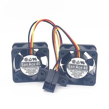 2 pcs. New Combined 109P0424H6D13 Cooling Fan 4020 DC24V 0.07A