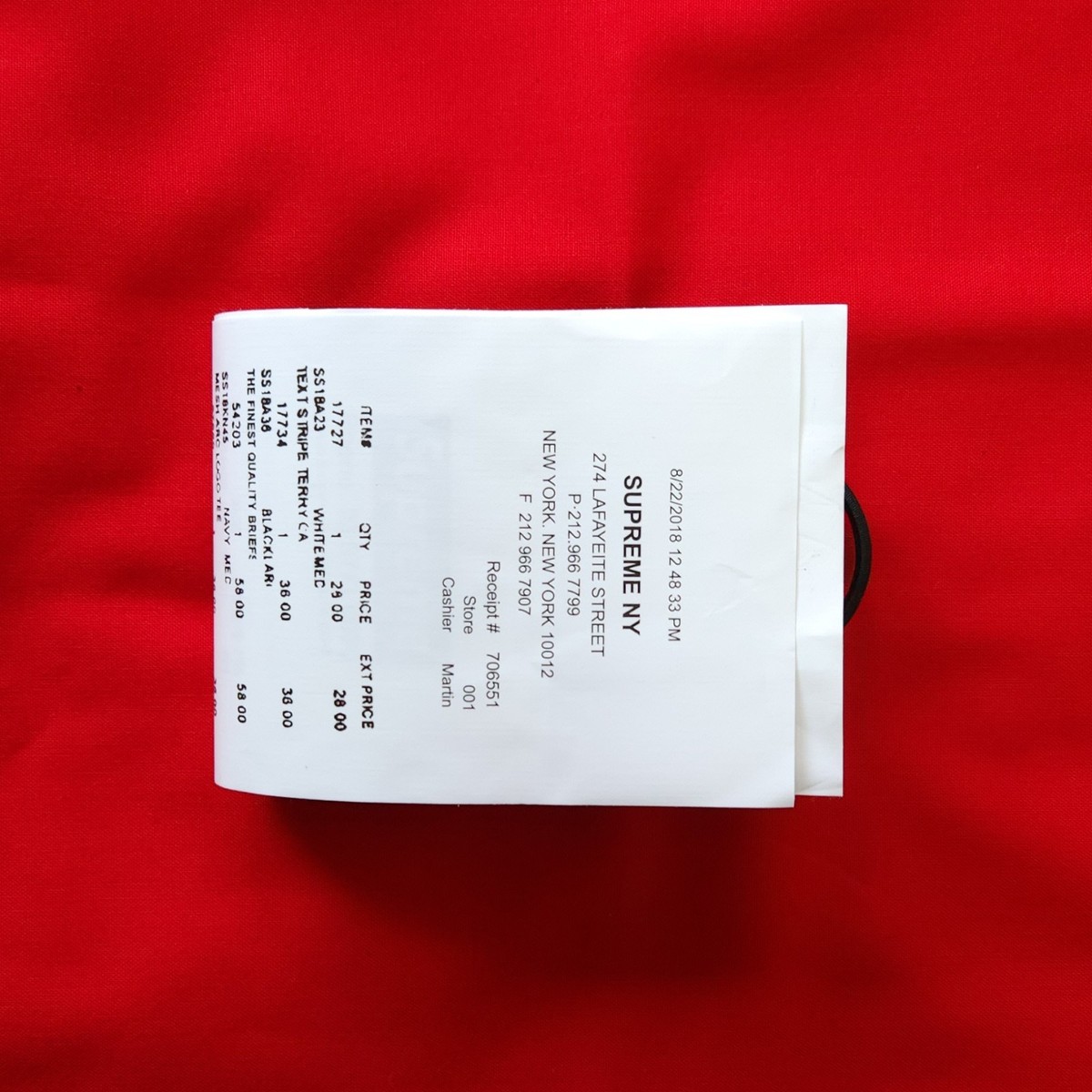 Supreme Wallet x MM6 Maison Margiela Receipt Wallet Supreme Wallet x MM6 Maison Margiela Receipt Wallet