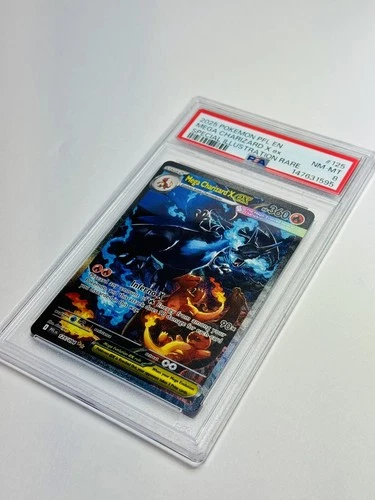 2025 POKEMON PFL SPECIAL ILLUSTRATION RARE #125 MEGA CHARIZARD X EX PSA 8