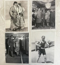 RARE LOT OF 4 Rudolph Valentino Candid Photos 1926 8x10 B&W