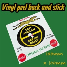 East Africa Safari Rally Motor Racing Classic Vinyl Sticker 1985 World Rallye
