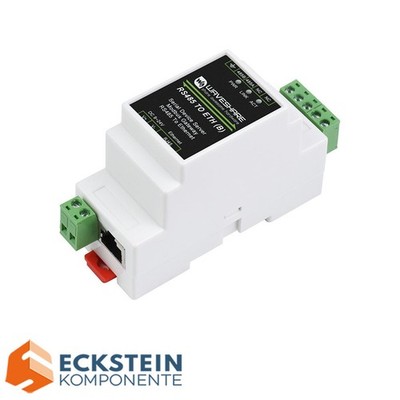 WaveShare Industrial Serial Server mit POE Function RS485 to RJ45 Ethernet 6-36V