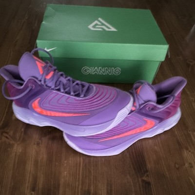 Nike Giannis Immortality 4 Black Raspberry Basketball Shoes FQ3680-500