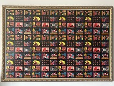 1982 Topps Donkey Kong Uncut Card Sheet Jump Man, Mario — Professionally Framed!