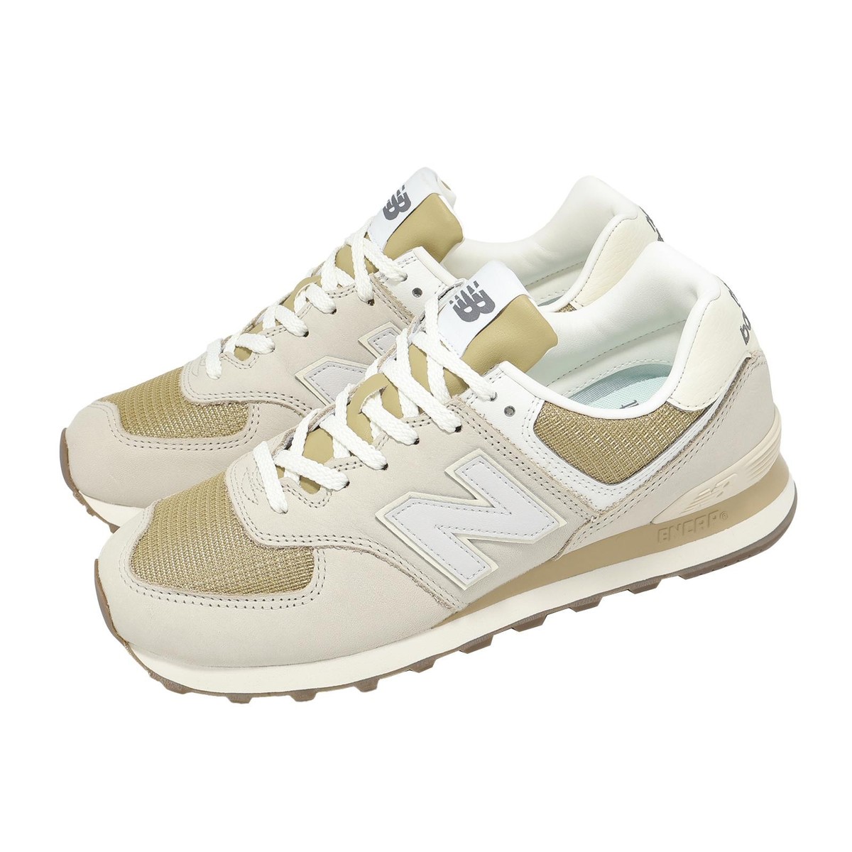 New Balance 574 NB Beige Yellow Men Unisex Casual Lifestyle Shoes