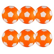 Replacement Foosballs Table Soccer Balls Orange/White 36mm 1.42  - 6 PACK