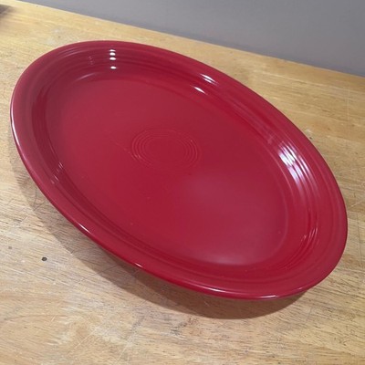 Fiesta Scarlet Red Extra Large Oval Turkey Platter 19'' Serving Tray