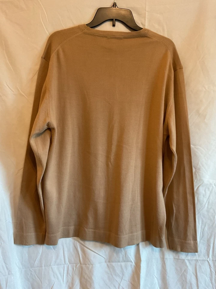 Report Collection Made In Italy Mens Sweater Tan Size XL Long Sleeves - Image 2 of 4