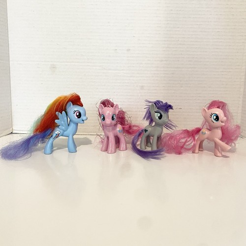 my little pony g4 brushable lot Of 4 MLP 2 Pinky Pie, Fluttershy Revised
