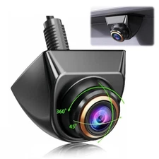 360° Rotation HD Backup Camera Front/Rear View Camera Full Metal Body Reverse...