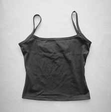 NEU ohne Etikett Schwarzes Basic Stretch-Top ...