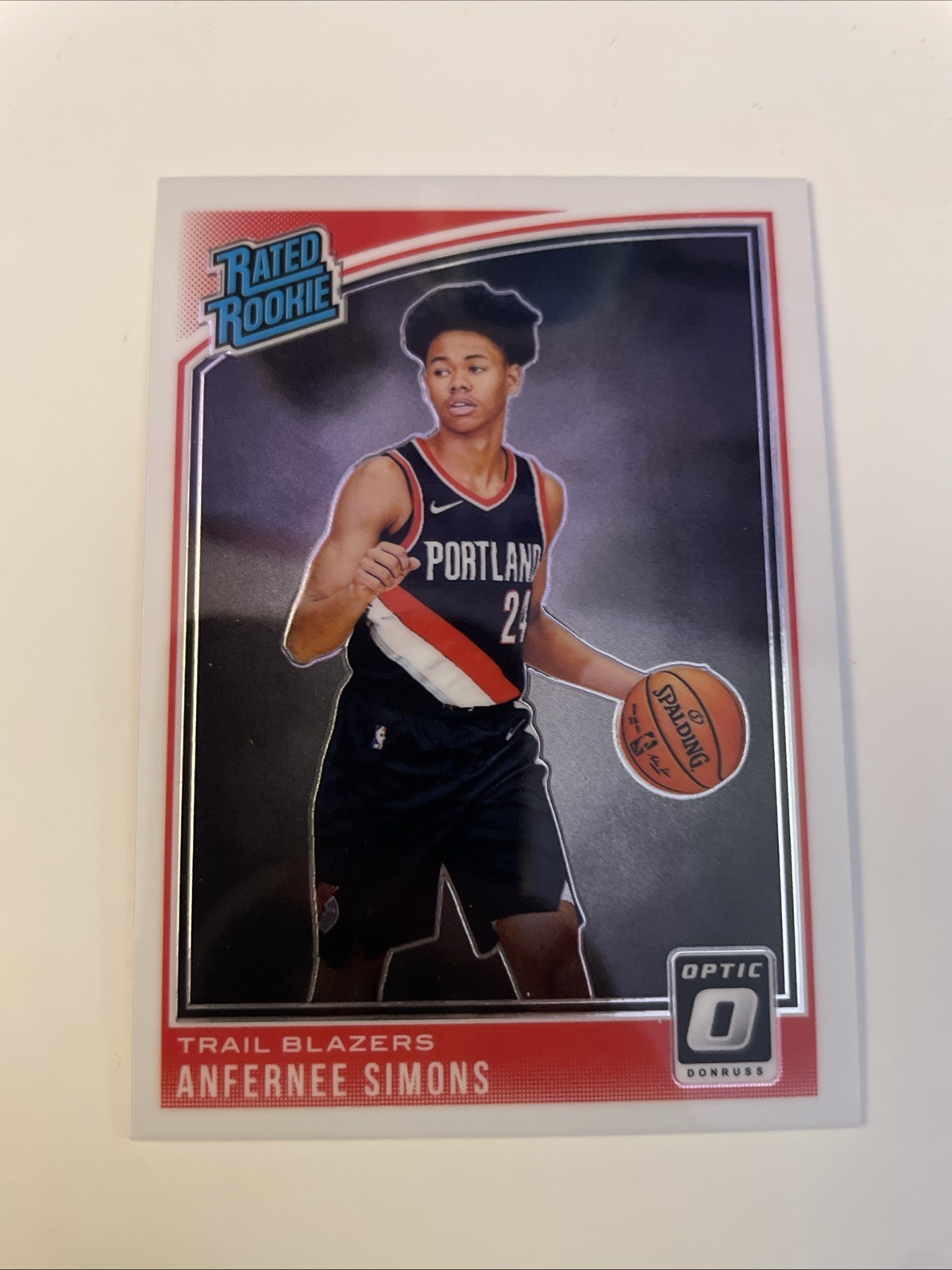 2018-19 Panini Donruss Optic - Rated Rookie Anfernee Simons #186 (RC) Celtics