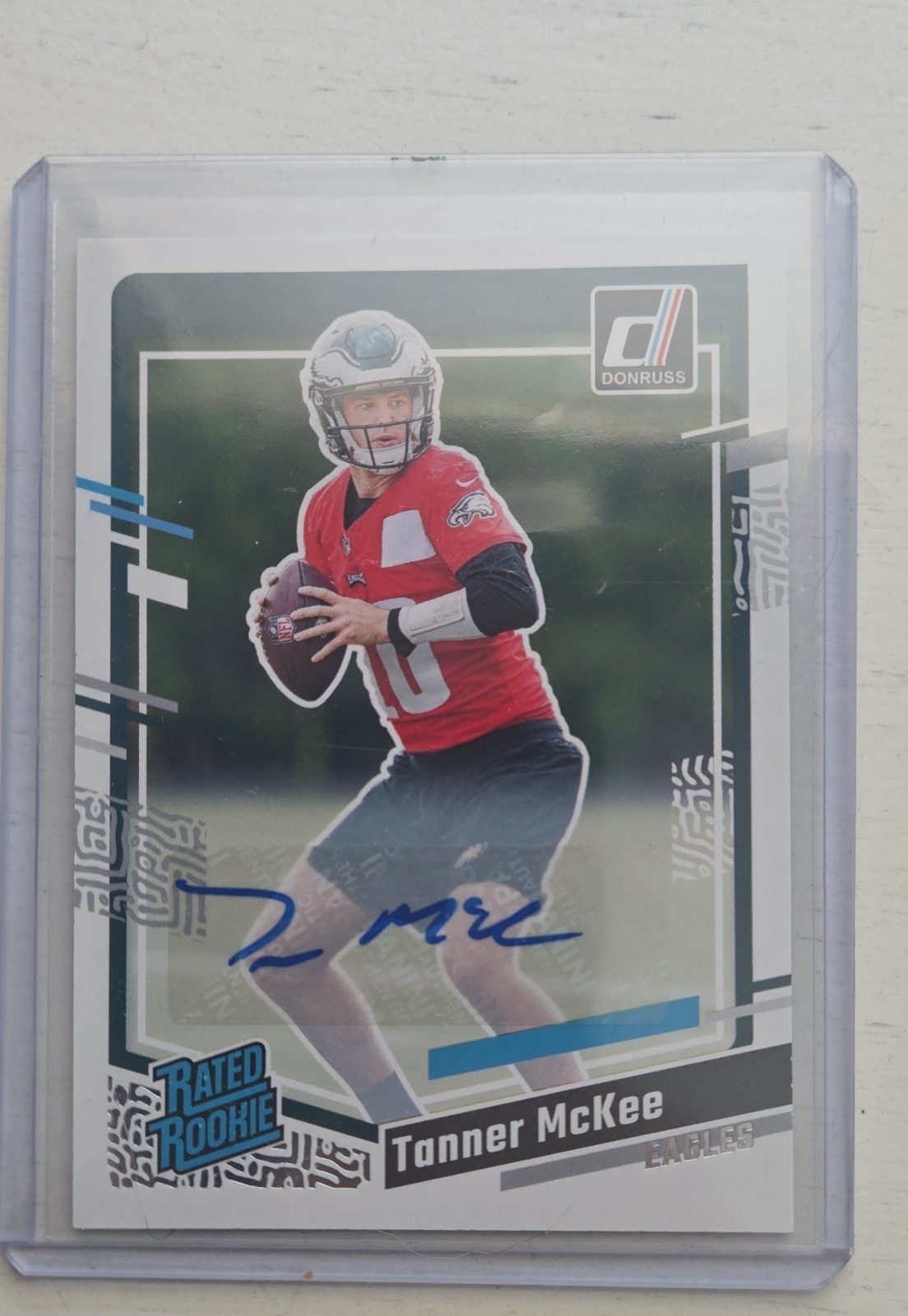 Tanner McKee Panini Donruss #383 Autograph