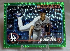 Walker Buehler 2024 Topps Series 1 Green Foilboard /499 Image Variation Dodgers
