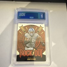 Panini 2024 Absolute Football Rock Out Jahmyr Gibbs Detroit Lions GMA 10 RO-JGS
