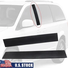 RH & LH Door Applique B Pillar Trim For 08-16 Town Country 08-20 Grand Caravan