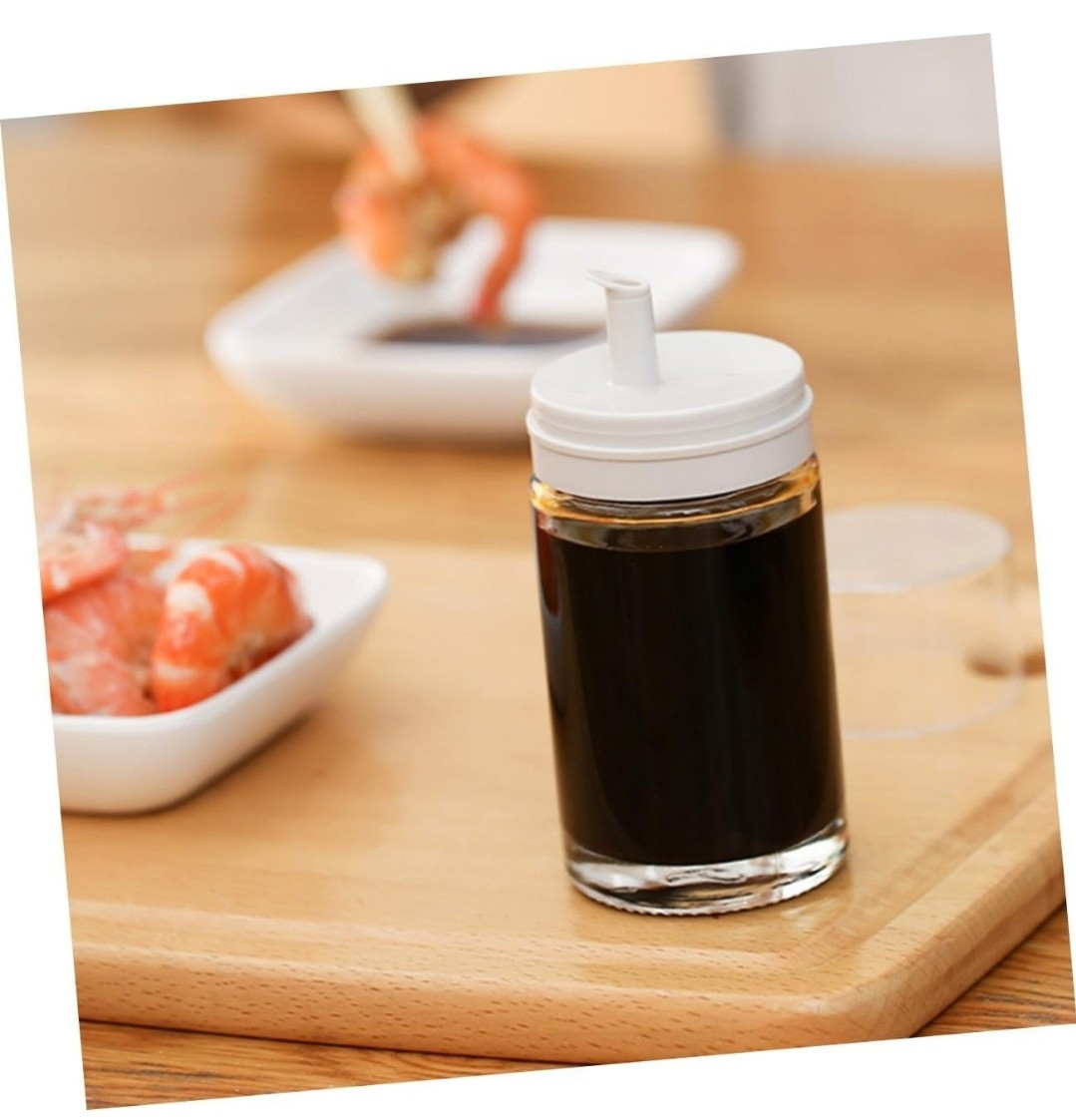 Soy Sauce Bottle, Oil Dispenser for Vinegar and Seasoning Drip Condiment (3.4oz)