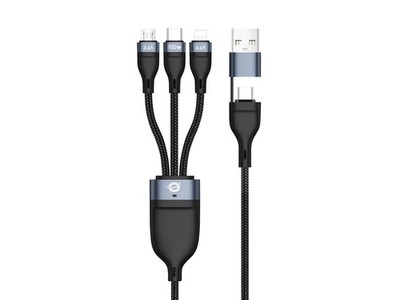 Conceptronic Cable USB-C/A 3.0 -> 3-in-1 100 W 1.50 m 480 Mbps
