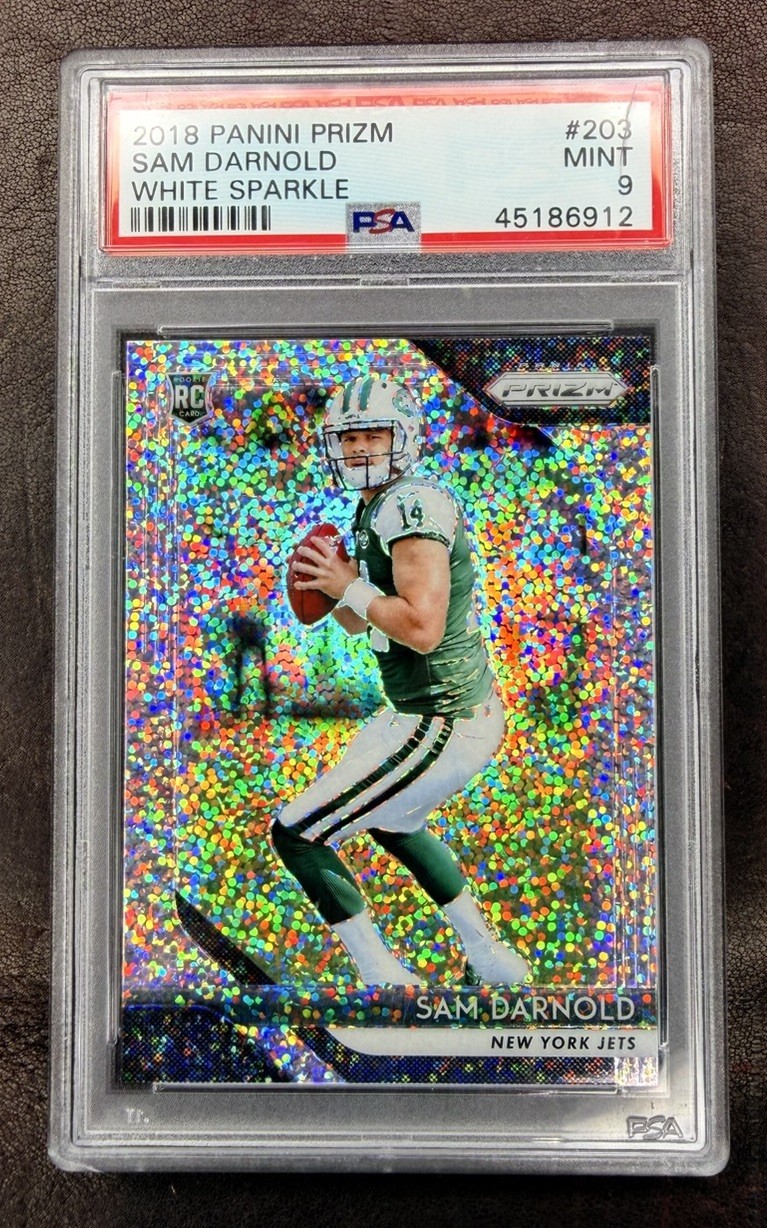 2018 Panini Prizm - Rookie Sam Darnold #203 White Sparkle (RC)