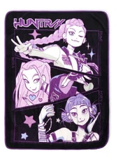 K-Pop Demon Hunters - Anime Huntrix Huntr Fleece Throw Blanket