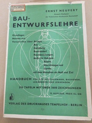 Bau-Entwurfslehre Neufert, Ernst: