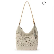 The Sak Sequoia Crochet Medium Hobo Shoulder Bag
