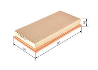 Bosch 1 457 433 276 Luftfilter FüR Mitsubishi, Volvo