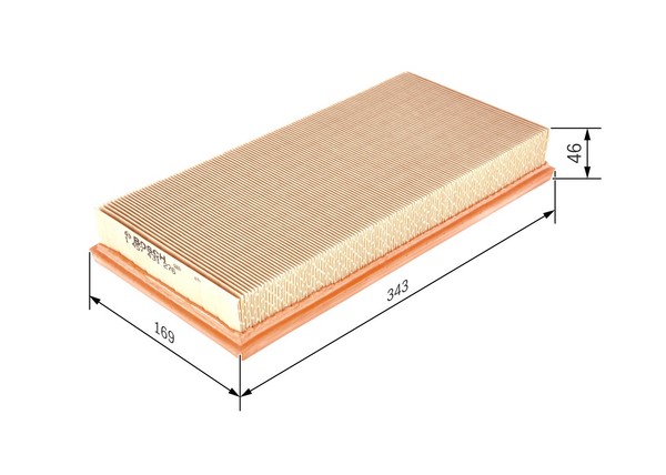 Bosch 1 457 433 276 Luftfilter FüR Mitsubishi, Volvo-image